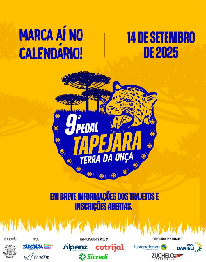 Imagem do evento 9º Pedal Tapejara