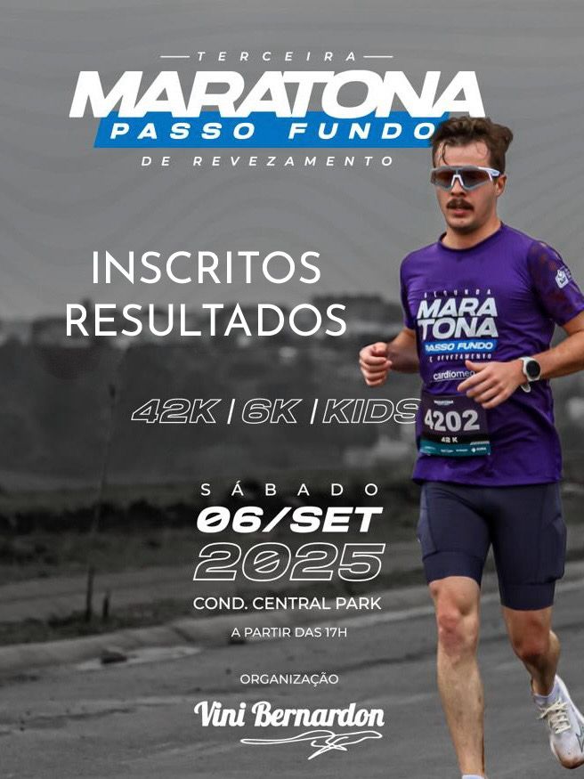 Imagem do evento 3ª Maratona de Revezamento de Passo Fundo