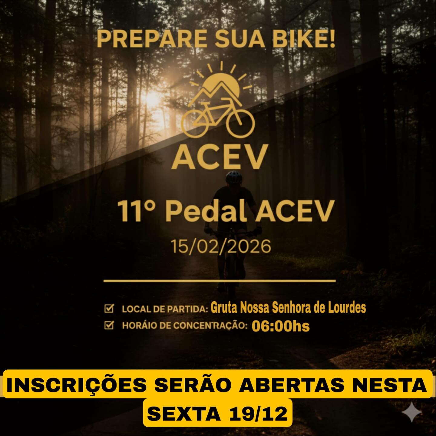 Imagem do evento Pedal ACEV 2026