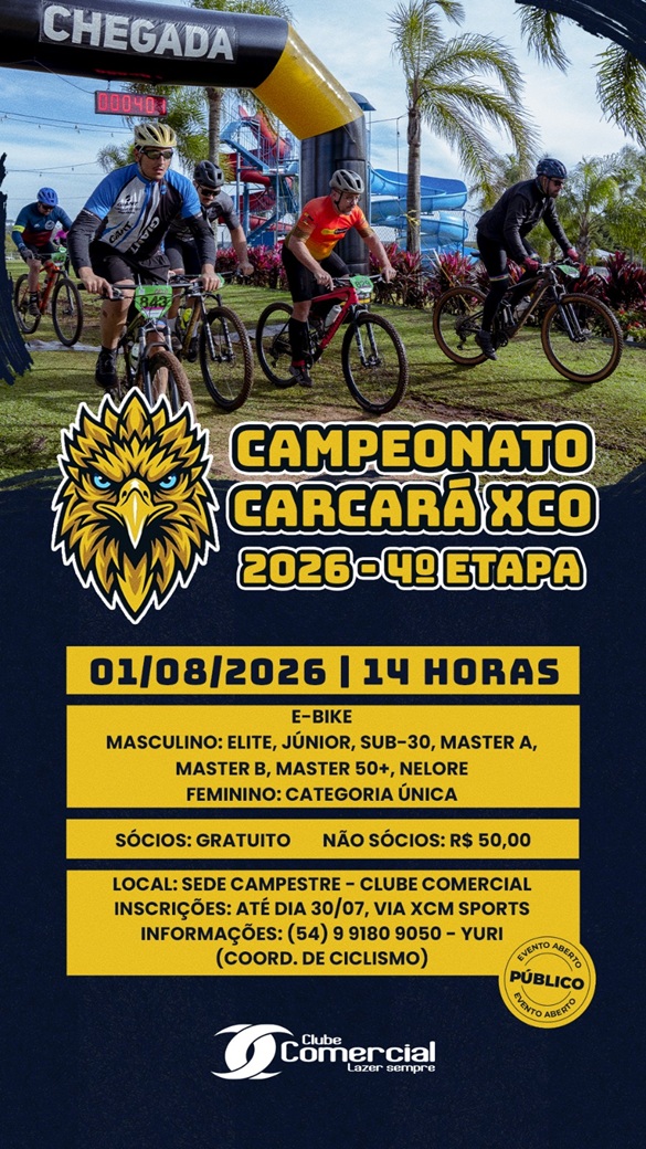 Imagem do evento Campeonato Carcará de XCO - 4ª Etapa