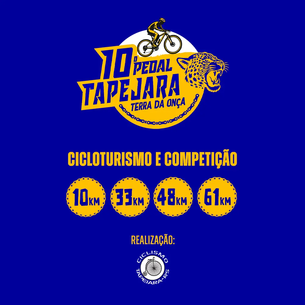 Imagem do evento 10º Pedal Tapejara - Terra da Onça